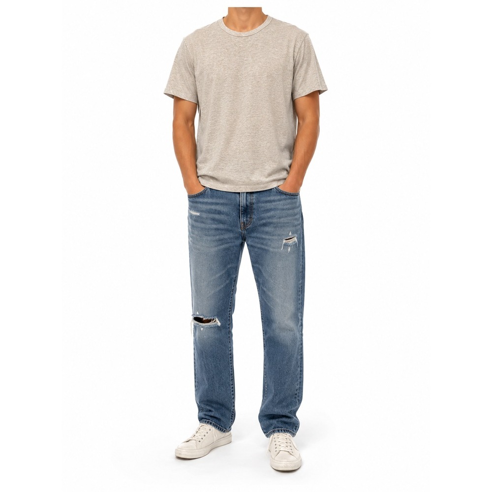 Lululemon Men's Heather Beige Crew Neck Pima Cotton Blend T-Shirt Size (M)